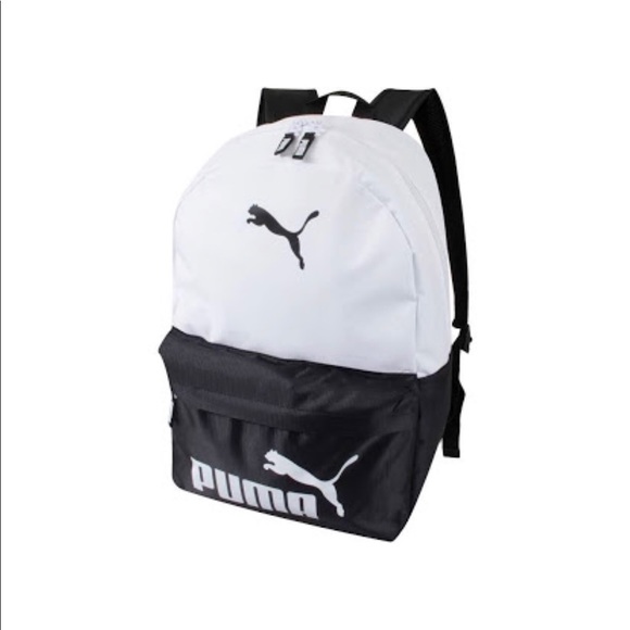 puma bookbags white